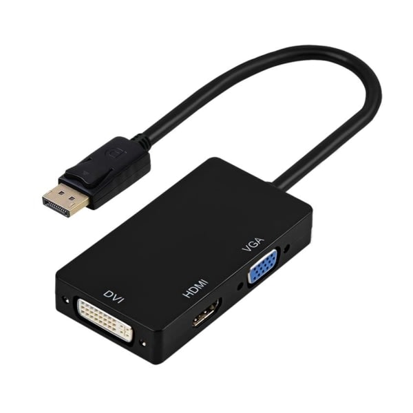 TG HDMI/VGA/DVI Displayport-sovitin Musta
