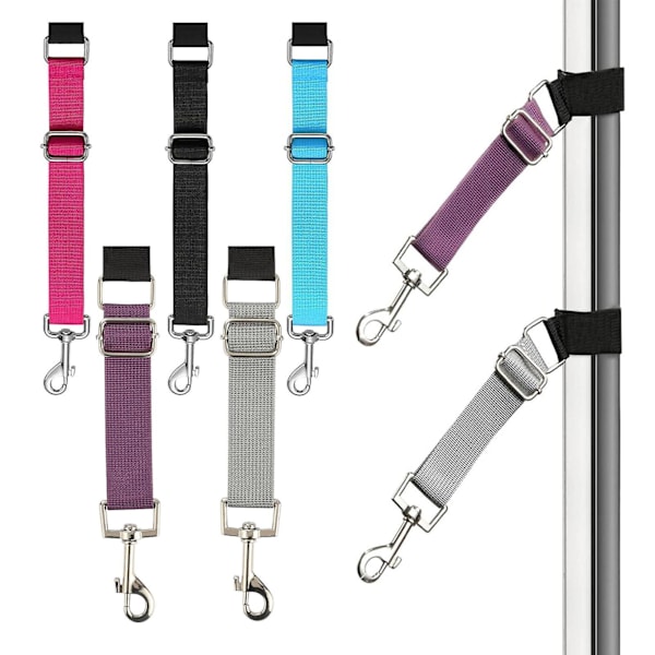 Justerbar Hundesalong Armforlengelsesreim med Hurtigutløsning - Grooming Loop Extension Rose Red