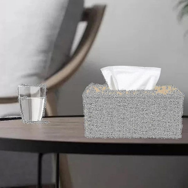 Rattan Vævsæske, Vintage Serviet Holder, Opbevaringsbeholder Til Rod, Stuebord Dekoration