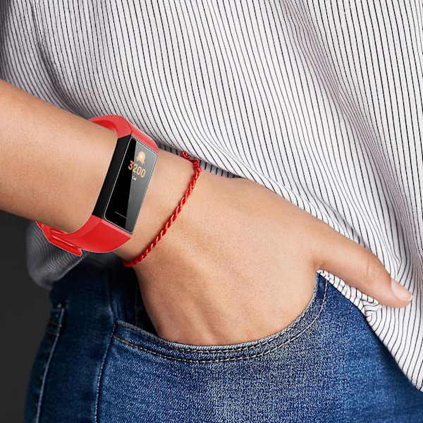 Armbåndsurrem Kompatibel Redmi/kompatibel Xiaomi Mi Band 4c Forsterket Sikker Tpu Utbytte Smart Armbåndsurrem Kaesi Pink