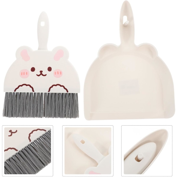 Mini sopskyffel och borste set bärbar liten rengöringsborste och sopskyffel set för hemstädning, soffa, skrivbord