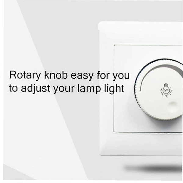 Roterende dimmerknapp 250v kontroller LED lys dimmerbryter lampe belysningstilbehør
