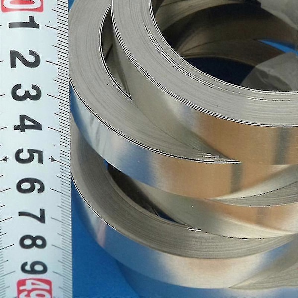10m 18650 Li-ion-akku Nikkelilevy Levy Päällystetty Terävyö Nauha Liitin 0.2*15MM