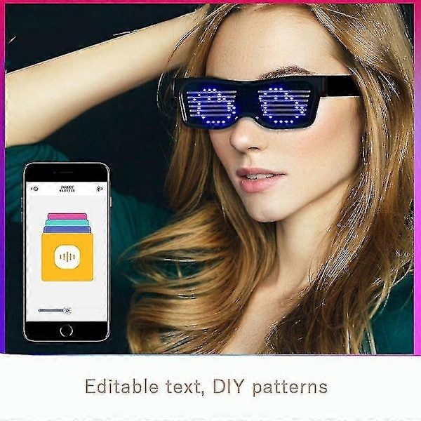 Älylasit LED-valolasit Bluetoothilla pink