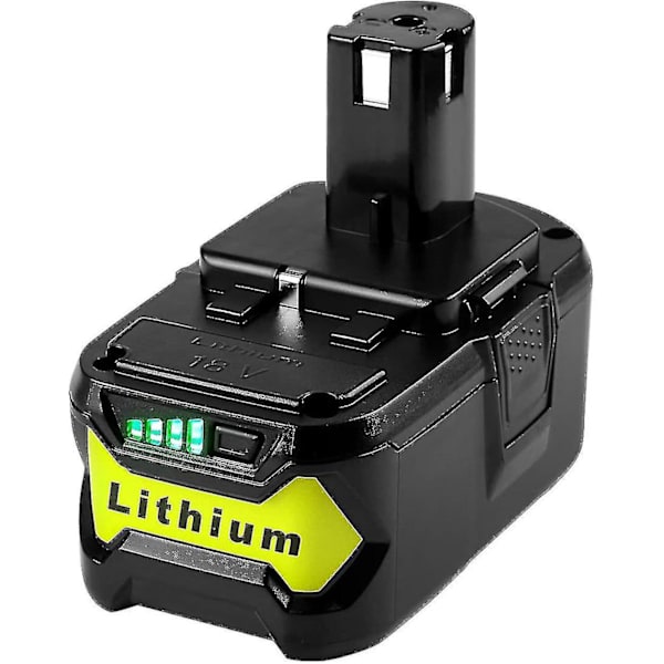 2 pakker 18v 5.0ah Li ion batteri udskiftning til Ryobi 18v One
