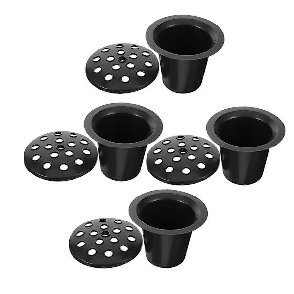 4 stk Minnesvase Kirkegård Grav Blomsterholder 16-hull Grav Blomsterbeholder Plast Planter
