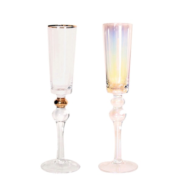Klassiset samppanjalasit cocktail-lasit samppanjahuilut häihin Multicoloured