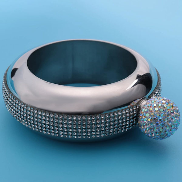 Rostfritt stål armband flaskor bärbar vin whisky höftkolv flagon dricksflaska kök vinbehållare, silver
