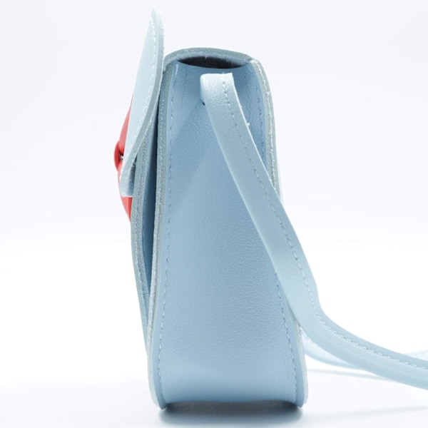Liten museøre bue crossbody veske, PU skulderhåndveske for barn jenter småbarn