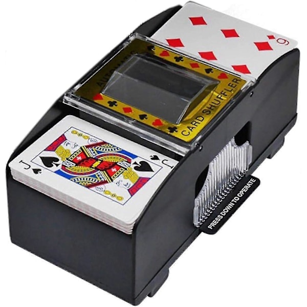 Automatisk Kortblandare, Spela Pokerkort Plast Batteridriven Automatisk Kortblandare Blandare
