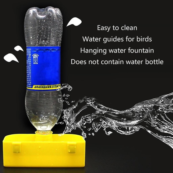 Sodavannsflaske drikkekopp Automatisk fuglevanndispenser Papegøyemater