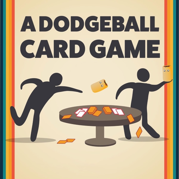 A Dodgeball Card Game - Morsomme familiekortspill for voksne, tenåringer og barn, 2-6 spillere
