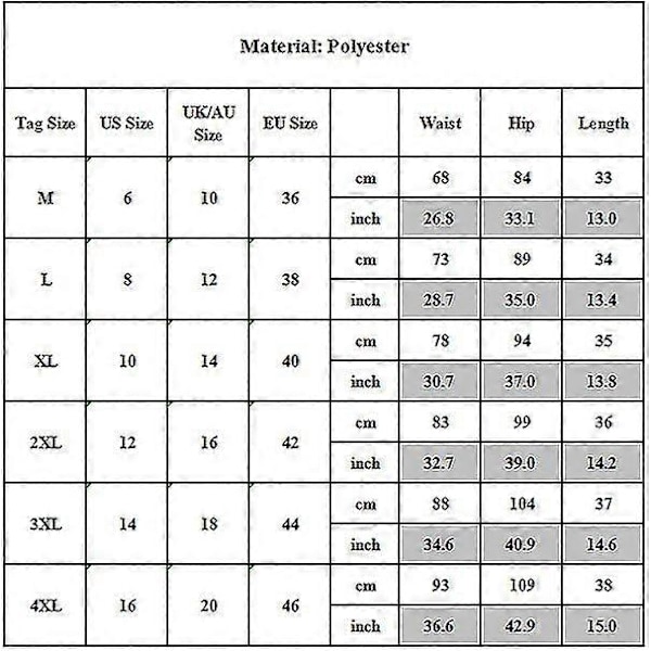 Naisten urheiluhame shortsit Jooga Juoksu Fitness Harjoittelu Kuntosali Urheilu Tennis Hameet (valkoinen) 3XL