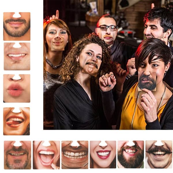 10 Stykker Ansigtsmaske og Coasters Samling Ansigts Krus Pad Papir Tekstur