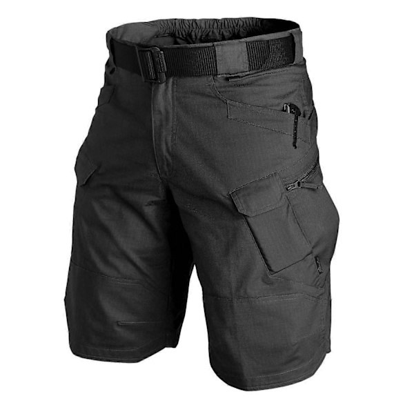 Taktiske shorts for menn, utendørs, vanntette, turshorts med flere lommer, militære cargoshorts khaki M
