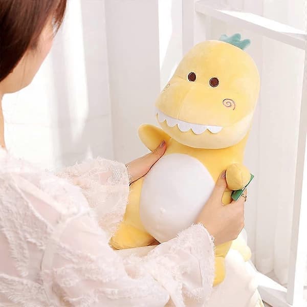 Söpö Dinosaurus Pehmeä Pehmolelu Vihreä Yellow