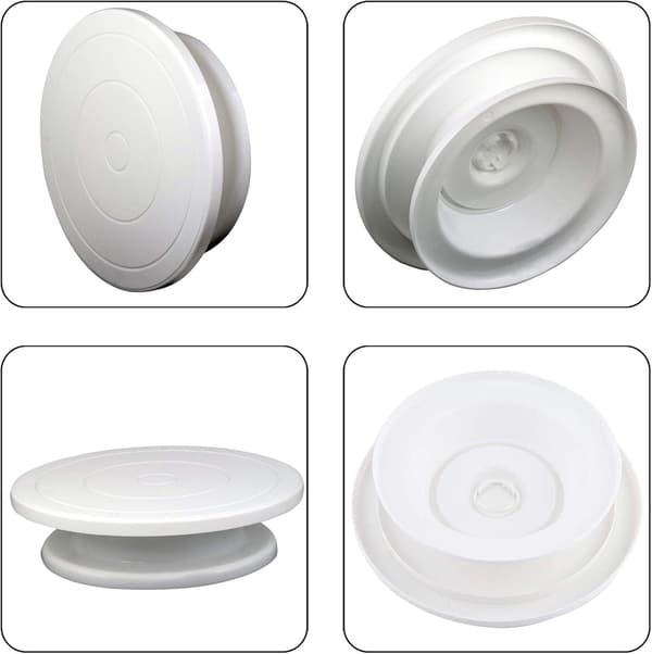Roterende kakefat, Fondant kake plast kakefat, kakevender