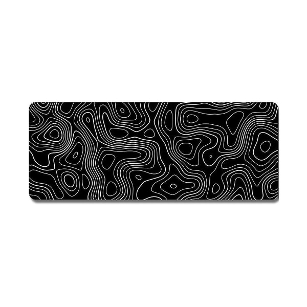 Topographic Contour Extended Big Mouse Pad Tietokonenäppäimistö Hiirimatto Hiirimatto, jossa 3mm ei-jalusta