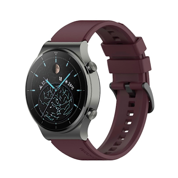 22 mm:n pehme silikoninen säädettävä rannekekellohihna Huawei Watch GT2 Pro:lle Orange
