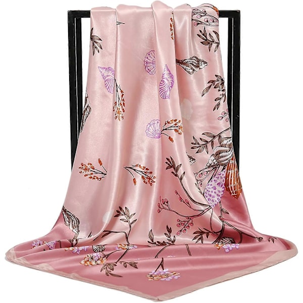 Huvudscarf i Silkesatin - Olaof Scarf för Kvinnor, Sova, Kvadratisk, Designer Bandana Olaof Scarf Style 2