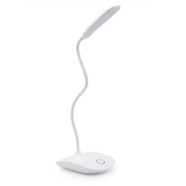 LED bordlampe roterbar, dimbar, batteridrevet Hvit