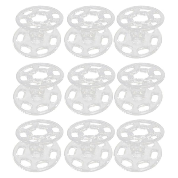 100 Pcs Transparent Shirt Buttons Coat Snaps Invisible Snaps Fastener Snap Button DIY Sewing Accessories (15mm)