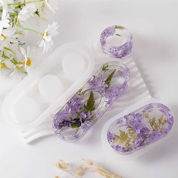 3 st Ljusstake Hartsformar i Harts, Tealight Ljusstake Silikonform Ljusstake Hartsform i Harts Gjutform Silikon Gjutform