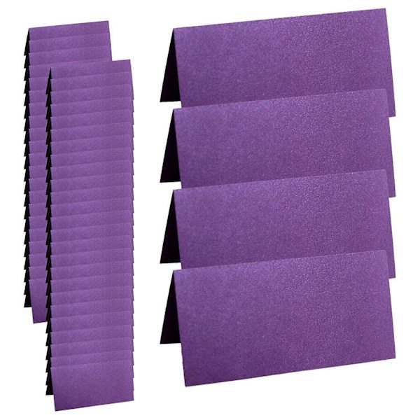 Placeringskort, 50-pack, Perfekt för bröllop, banketter, evenemang, bordskort, namnkort violet