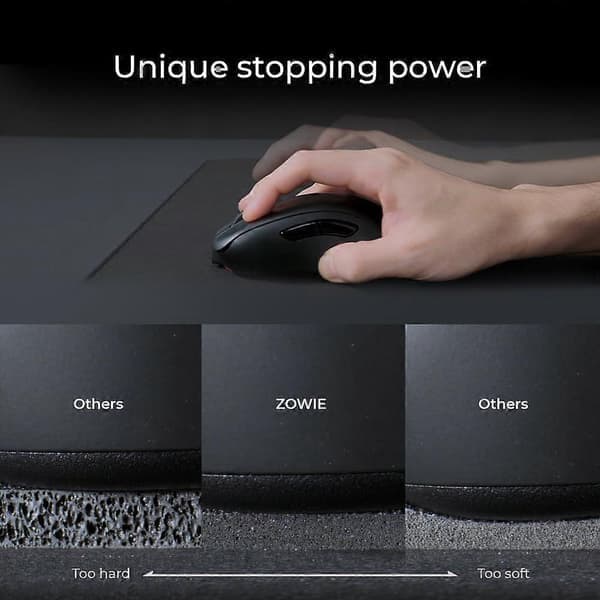 ZOWIE G-SR-SE Gris Gaming Musematte Kompatibel med e-sport