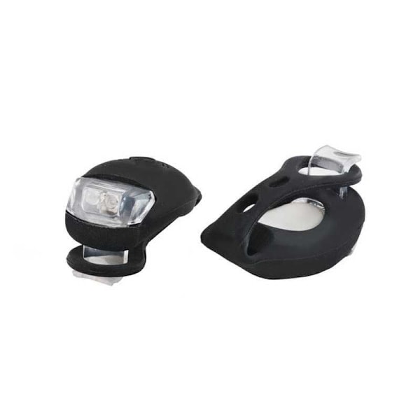 2-PAK Vanntette LED-lys for sykkel / barnevogn svart