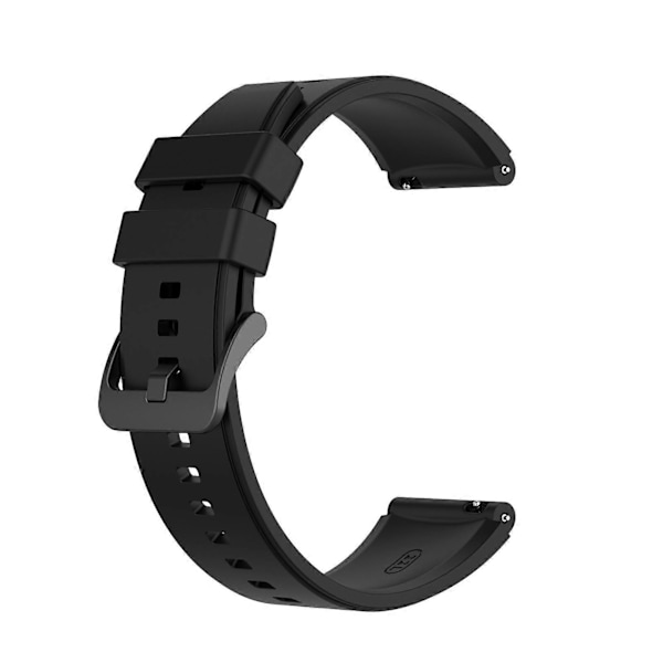 22mm Mjuk Silikon Justerbart Armband Rem Ersättning för Huawei Watch GT2 Pro Black