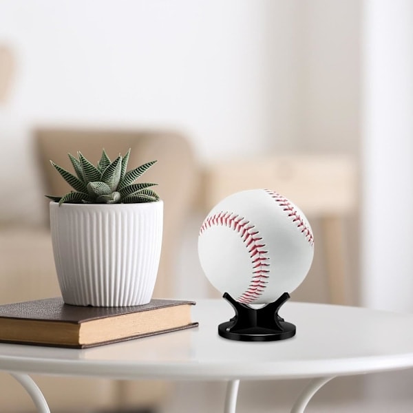 Akryl boldstativ | Transparent baseball-displaystativ | Souvenir Keepsake Showcase Sports Bold Elegant Sengekantsarrangør