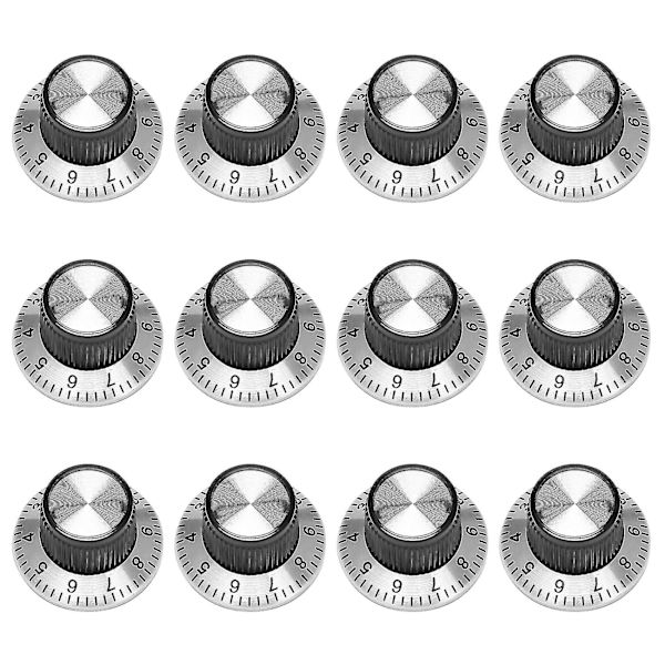 12 kpl Potentiometripotin Metallikahva 0-9 Pyörivän Numeronäytön kanssa 6mm Akselille