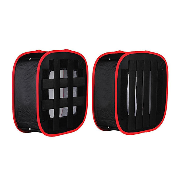 Mjukbox Diffuser Vikbar LED-Ljuspanel Mjukbox Med Reseväska För Videoljus Porträtt Foto Videoinspelning Red