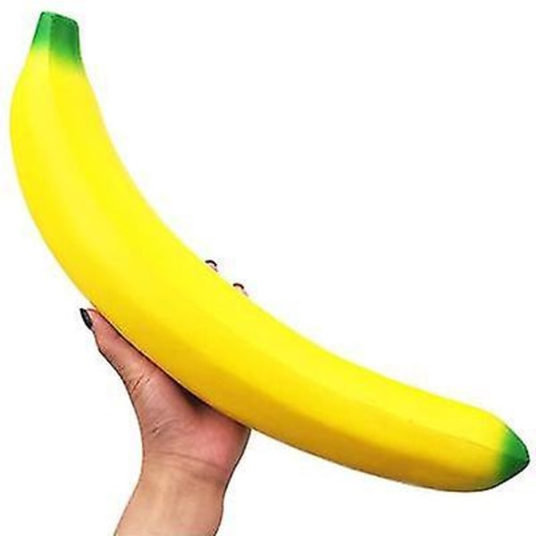 Overdimensjonert banan Squishy Slow rebound Dekompresjonsventilleker f lilla 40*8*8cm