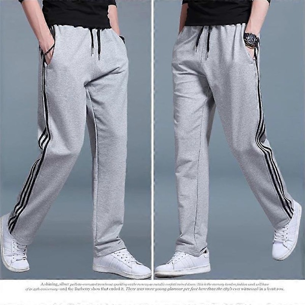 Joggebukser Herre Bukser Stor Størrelse Løse Casual Student Joggebukser Herre Rett Bukser Lange Bukser black 3XL