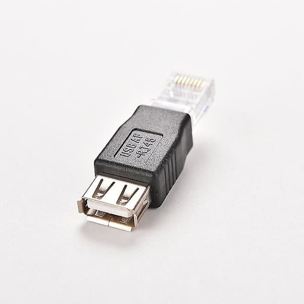 2kpl PC USB–RJ45-naaras A–Ethernet-internet-RJ45-liitinsovitin