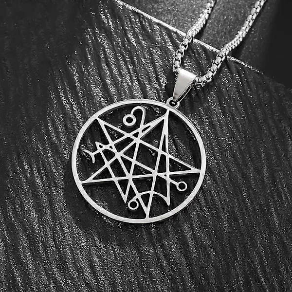 Necronomicon H.P. Lovecraft Miskatonic Eldestegn Azathoth Call of Cthulhu Halskæde til Mænd Rustfrit Stål Halskæder Smykker