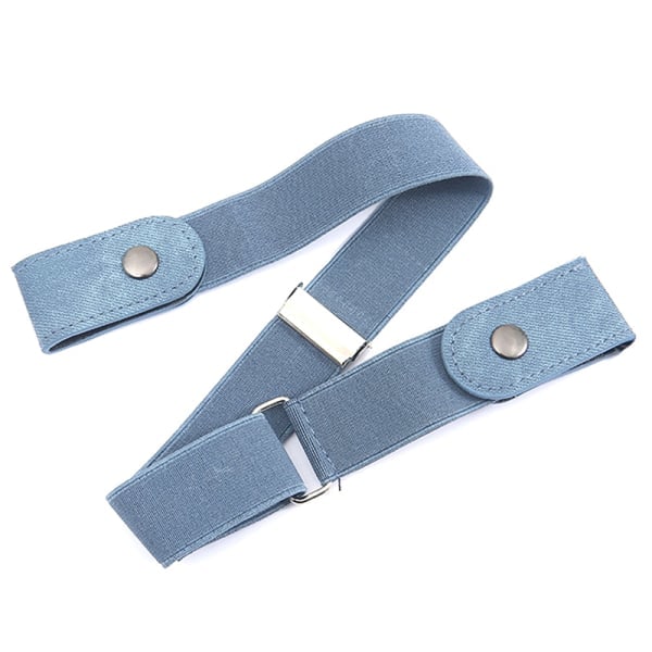 Bukseløs midjebånd for jeans og bukser uten spenne Elastisk stretch Light blue