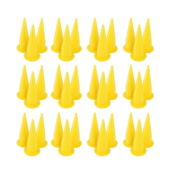 50 st Yellow Cone Munstycke för Bulk Caulk Verktyg för Fogmassa Applikator Ersättning