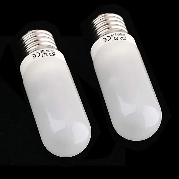 2-pack 250W 220-240V E27 (standard Edison-skruv) frostade halogenlampor RTG