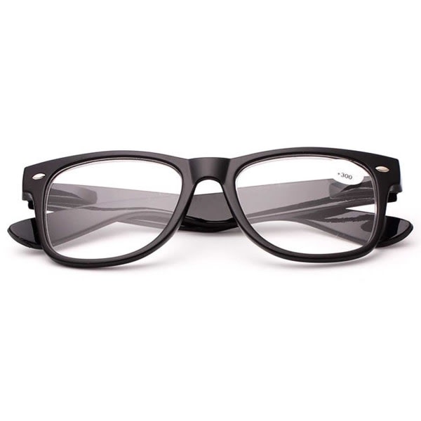 Mattsvarta Wayfarer läsglasögon med styrka 2.0 2