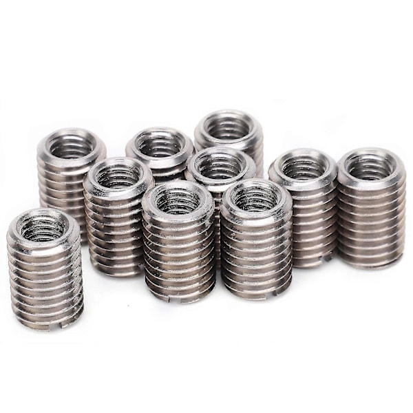 M8 Female to M12 Male Thread Conversion Reducer Nut - 10Pcs Stainless Steel Repair Sleeve