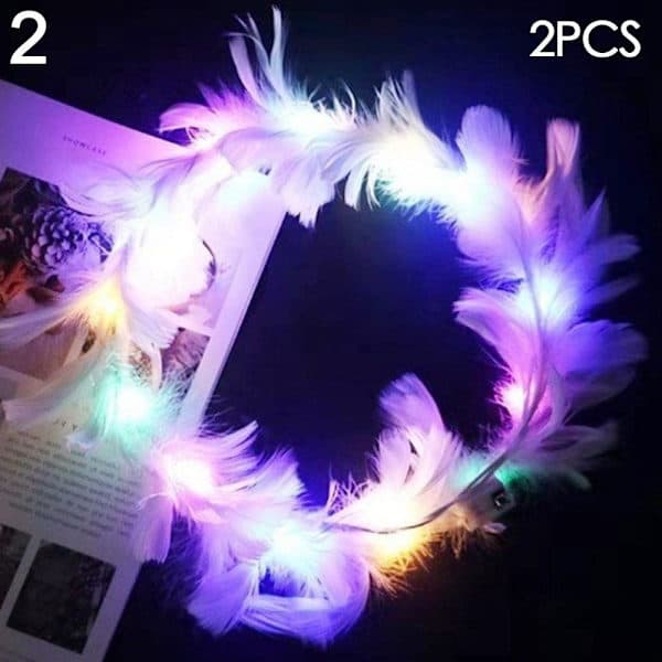 stk. Glødende LED Guirlande Halloween Krone Blomst 5 5 5 5 5