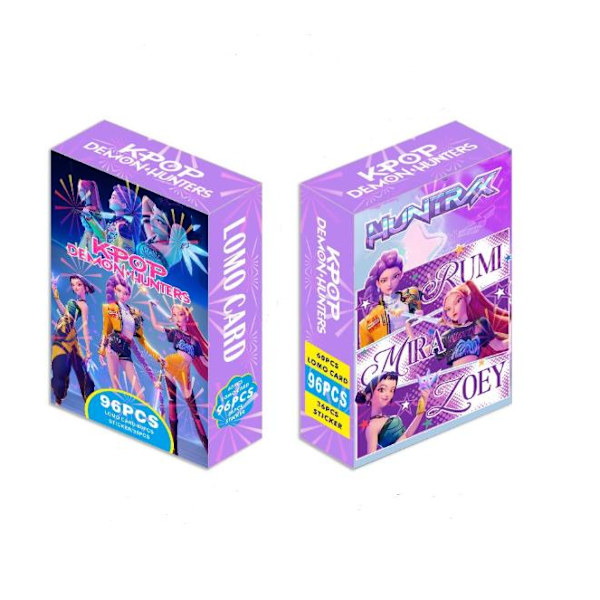 96 K-Pop Devil Hunter Anime Dobbeltsidet Lomo Kort