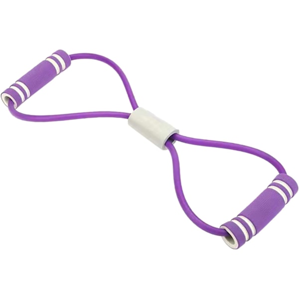 Figur 8 Puller Figur 8 Fitness Band med Motstand 8 Fitness Band for Arm Shoulder Stretching(Lilla)