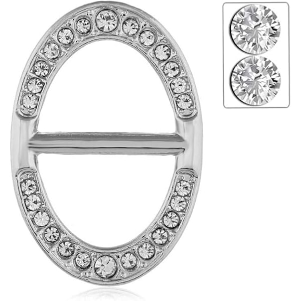Sjalspänne Inlagd Rhinestone Spänne Halsduksspänne Sjalspänne Klämma Sjal Dekorationsspänne för Din Familj Vänner Älskare