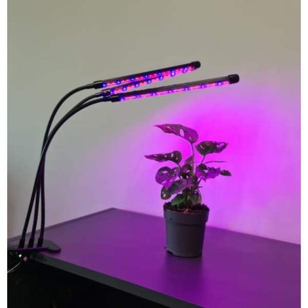 Plantelampe - Plantebelysning med 3 LED-rør