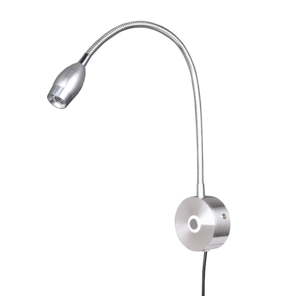 Vegglampe med leselampe, LED-sengelampe med dimbar berøringssw
