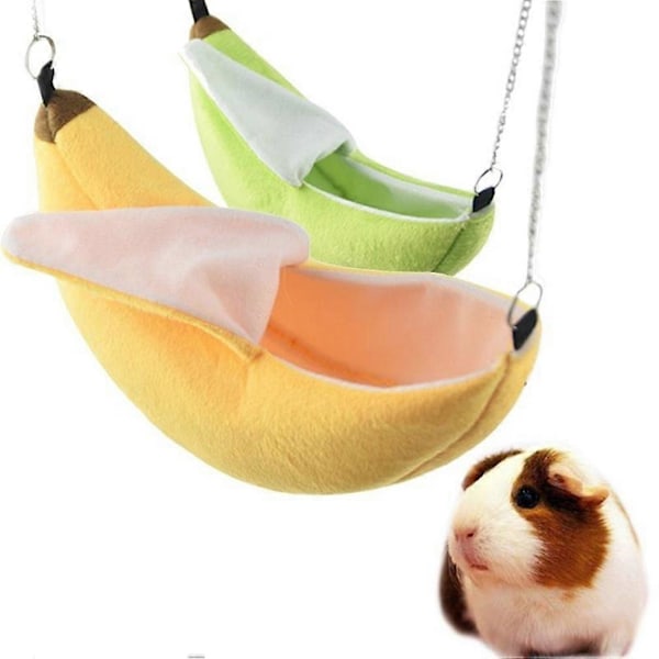 Banan Hamster Säng Hus Hängmatta Litet Djur Varm Säng Hus Bur Nest Hamster Tillbehör för Sockerglidare Hamster Liten Fågel Husdjur 1st
